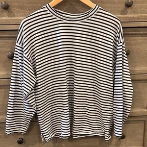 AYR Black and White Striped Shirt